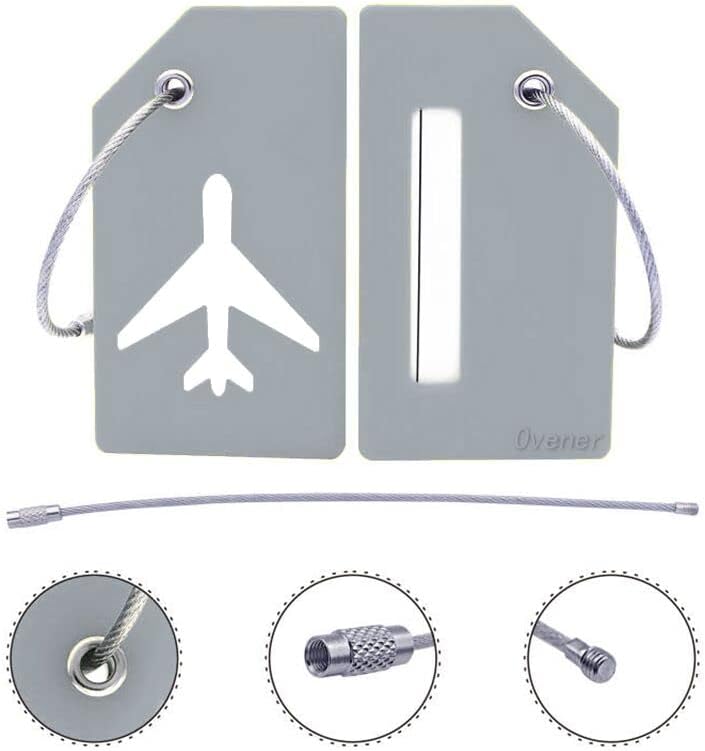 Ovener 5Pack Silicone Luggage Tag with Name ID Card Perfect to Quickly Spot Luggage Suitcase by - Image 3